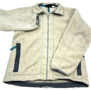 Vintage Patagonia Synchilla Jacket Women Medium Tan Better Sweater 90s USA Made